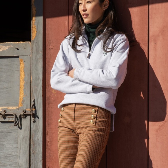 RECREATIONAL HABITS Gray Quarter Zip XS - Picture 2 of 8